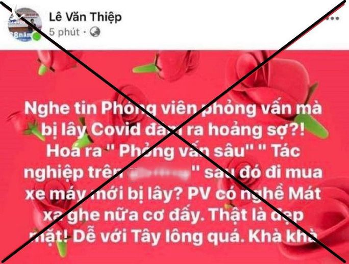 Đề nghị Bộ Tư pháp kiểm tra, xử lý người xúc phạm nhà báo mắc Covid-19 khi tác nghiệp - Ảnh 1.