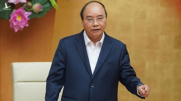 Thủ tướng Nguyễn Xuân Phúc phát biểu tại cuộc họp /// Ảnh Quang Hiếu