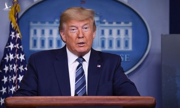 Tổng thống Mỹ Donald Trump tại cuộc họp báo ở Nhà Trắng hôm 5/5. Ảnh: AFP.