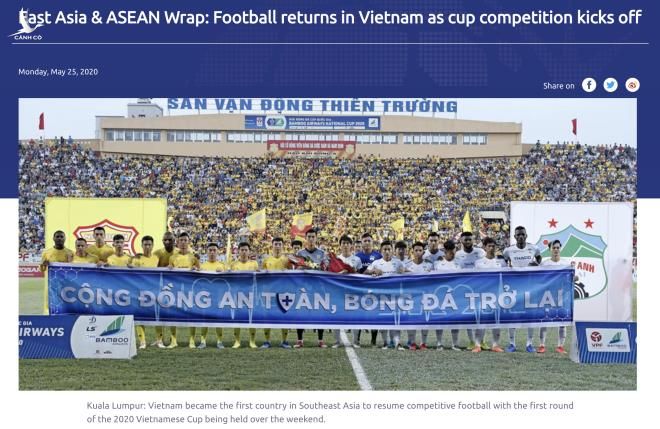 AFC tự hào: 'Việt Nam là nước Đông Nam Á đầu tiên đưa bóng đá trở lại' - 1