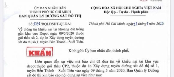 Ban quản lý đường sắt đô thị báo cáo UBND TPHCM vụ nhà thầu Việt bị bắt nạt - Ảnh 1.
