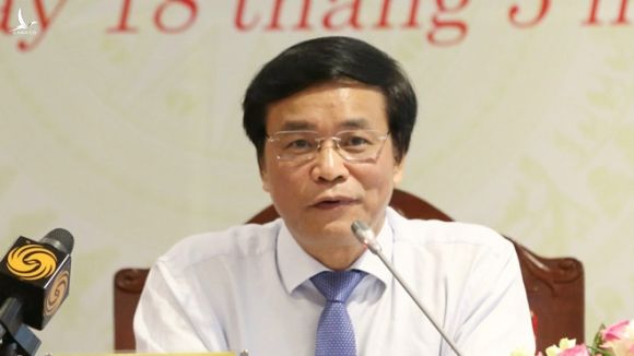Tổng thư ký Quốc hội Nguyễn Hạnh Phúc trả lời tại họp báo /// Ảnh Ngọc Thắng