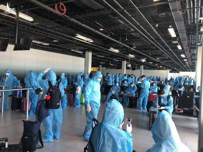 Sân bay Tân Sơn Nhất đón hơn 300 công dân Việt Nam từ châu Âu, châu Phi - Ảnh 1.