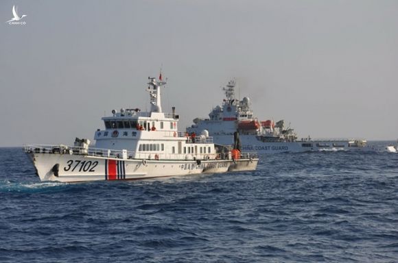 Tàu hải cảnh Trung Quốc hoạt động phi pháp trong vùng biển Hoàng Sa của Việt Nam /// Mai Thanh Hải