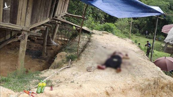 Hiện trường vụ thảm sát khiến 3 người tử vong ở bản Huổi Chá, xã Mường Tùng, H.Mường Chà, Điện Biên /// Ảnh CTV
