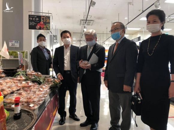 Vải thiều Lục Ngạn lên kệ siêu thị Nhật Bản với giá 500.000 đồng/kg - Ảnh 1.