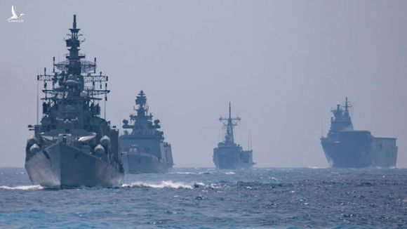 Các tàu chiến Ấn Độ và Úc trong cuộc tập trận AUSINDEX năm 2019 /// BỘ QUỐC PHÒNG ÚC