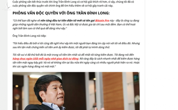 Gia ong Pham Nhat Vuong keu goi dau tu bitcoin: “Bon cu soan lai“?