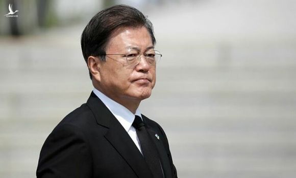 Tổng thống Moon Jae-in tại Daejeon, Hàn Quốc, hôm 6/6. Ảnh: Reuters.