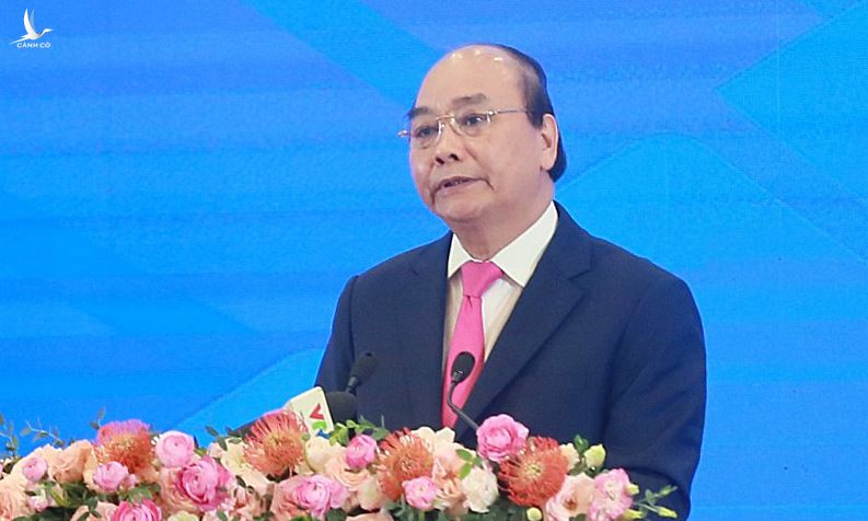 Thủ tướng Việt Nam Nguyễn Xuân Phúc trong Khai mạc HNCC ASEAN 36 sáng nay tại Hà Nội. Ảnh: Giang Huy