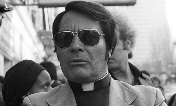 Jim Jones tại Mỹ năm 1977. Ảnh: Nancy Wong.