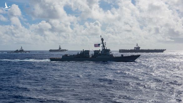 Mỹ, Trung nắn gân nhau bằng tập trận ầm ĩ trên biển - Ảnh 10.