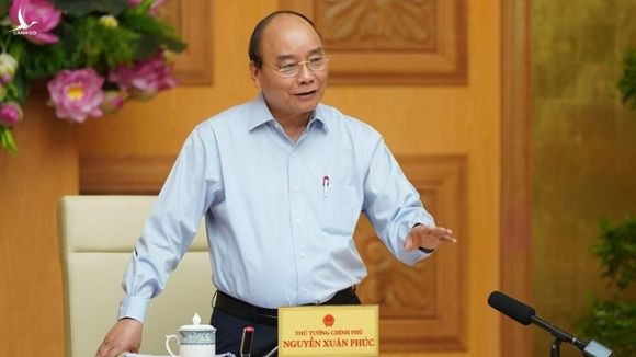 Thủ tướng Nguyễn Xuân Phúc phát biểu tại cuộc họp /// Ảnh Quang Hiếu