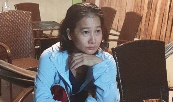 Nghi phạm Huỳnh Thị Hoa Trân, người tình của Kim Soon-sik - cựu cảnh sát Hàn Quốc cầm đầu đường dây buôn ma túy /// Ảnh: Công an cung cấp