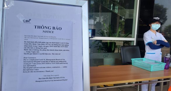 Bệnh viện Quốc tế City (TP.HCM) đã ngưng nhận bệnh để phòng dịch sau khi phát hiện ca bệnh 449 - Ảnh: DUYÊN PHAN Bệnh viện Quốc tế City (TP.HCM) đã ngưng nhận bệnh để phòng dịch sau khi phát hiện ca bệnh 449 - Ảnh: DUYÊN PHAN