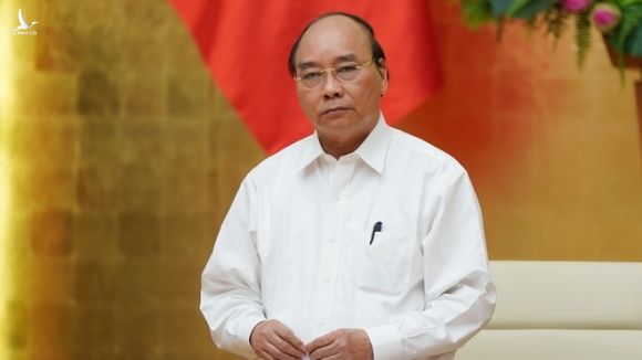 Thủ tướng Nguyễn Xuân Phúc chủ trì phiên họp Chính phủ sáng 29.7 /// Ảnh Quang Hiếu