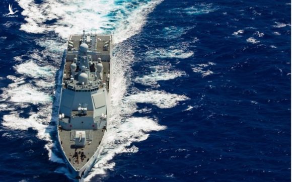 Khu trục hạm Trung Quốc diễn tập ở Biển Đông gần đây /// Ảnh: Chinamil.com.cn