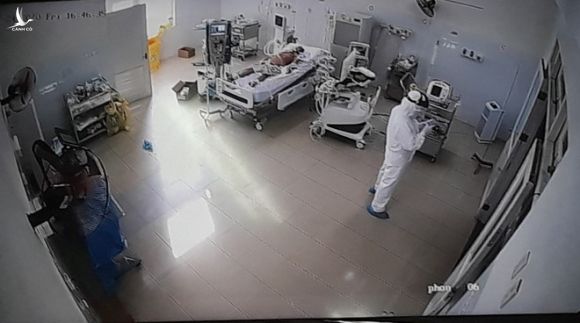 Khu vực điều trị bệnh nhân Covid-19 tại BV Đà Nẵng /// Ảnh: An Dy