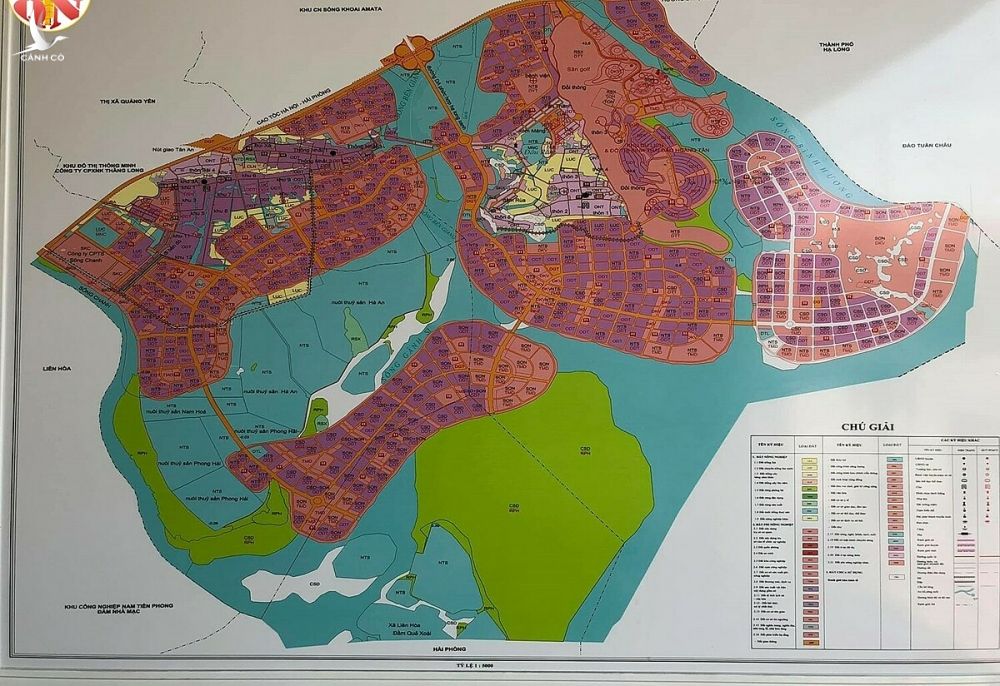 Bản đồ phân khu dự án Hạ Long Xanh tại Quảng Yên.