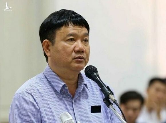 Ông Đinh La Thăng trong lần ra tòa tại Hà Nội năm 2018. Ảnh: TTXVN.