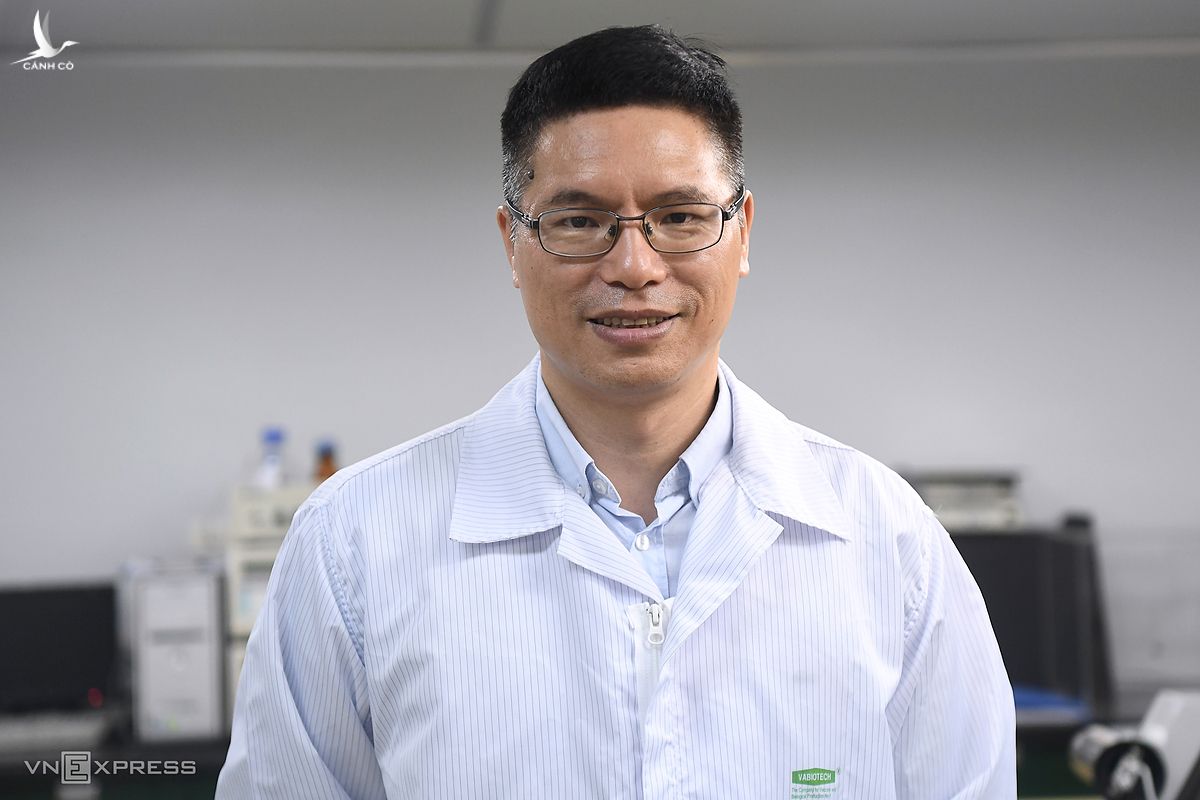 Tiến sĩ Đỗ Tuấn Đạt, Chủ tịch Công ty TNHH MTV Vaccine và Sinh phẩm số 1 (Vabiotech). Ảnh: Giang Huy. 