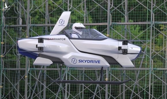 Nguyên mẫu xe bay của SkyDrive thử nghiệm hôm 28/8. Ảnh: SkyDrive.