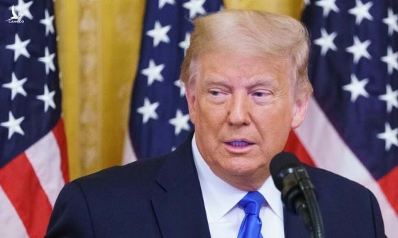 Tổng thống Mỹ Donald Trump phát biểu tại một sự kiện ở Nhà Trắng hôm 23/9. Ảnh: AFP.