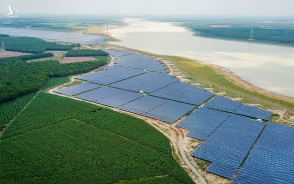 Một dự án điện mặt trời được chủ đầu tư tư nhân rót vốn tại Tây Ninh. Ảnh: Như Quỳnh.