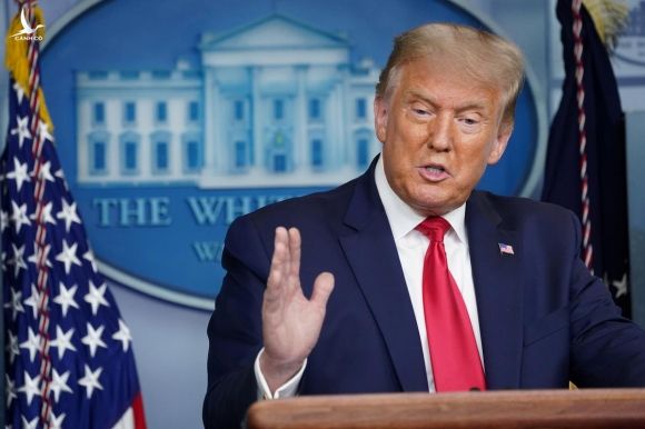 Tổng thống Mỹ Donald Trump phát biểu tại họp báo ở Nhà Trắng, thủ đô Washington, ngày 10/9. Ảnh: Reuters.