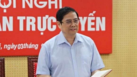 Trưởng ban Tổ chức T.Ư Phạm Minh Chính phát biểu kết luận hội nghị /// Ảnh xaydungdang.org.vn