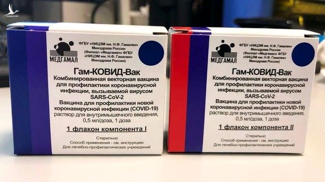 Vắc xin ngừa Covid-19 Sputnik V của Nga /// Bộ Y tế Nga