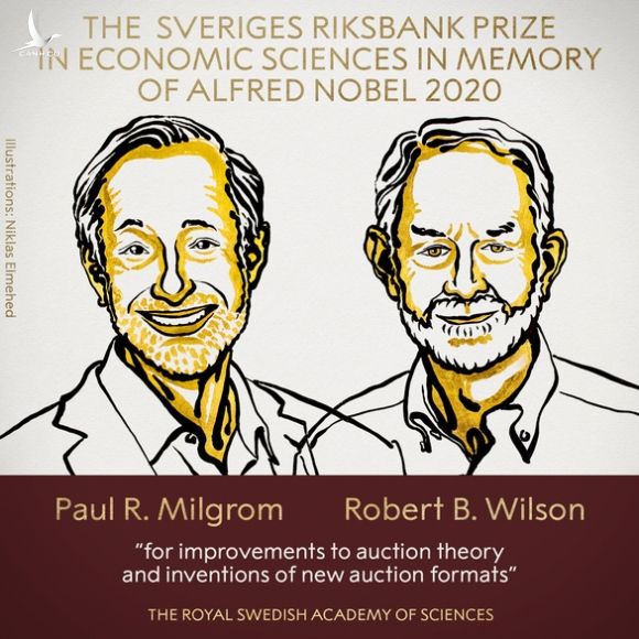 Nobel Kinh tế về tay 2 nhà kinh tế nghiên cứu lý thuyết đấu giá - Ảnh 1.