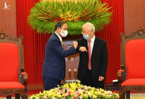Tổng Bí thư, Chủ tịch nước Nguyễn Phú Trọng tiếp Thủ tướng Nhật Bản - ảnh 1