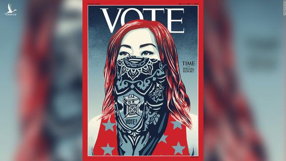 Lần đầu tiên sau gần 100 năm, tạp chí TIME đổi thành VOTE - Ảnh 1.