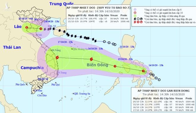 Bão số 7 đi vào vùng biển Thái Bình - Thanh Hóa, suy yếu thành áp thấp nhiệt đới - 1