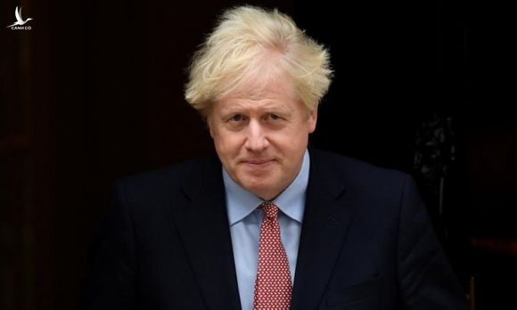 Thủ tướng Anh Boris Johnson tại phố Downing hôm 6/10. Ảnh: Reuters.