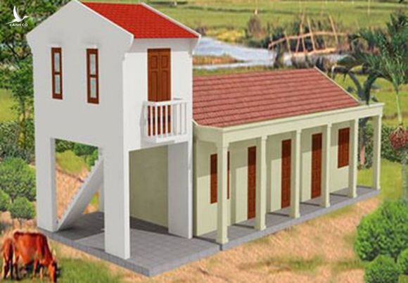 Chính phủ hỗ trợ người nghèo xây nhà chống bão lũ - Ảnh 2.