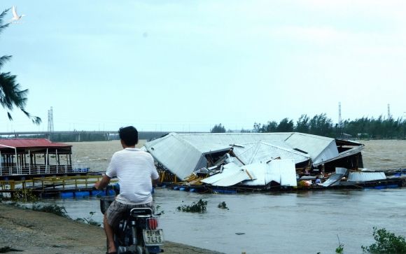 Tan tành làng nhà hàng bè nổi sầm uất ở tâm bão số 9 - Ảnh 3.