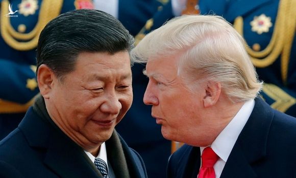 Tổng thống Donald Trump (phải) và Chủ tịch Tập Cận Bình tại Bắc Kinh năm 2017. Ảnh: AP.