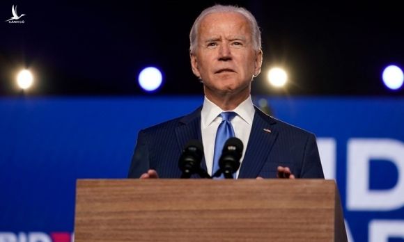 Joe Biden phát biểu tại Wilmington, Delaware, ngày 6/11. Ảnh: AP.