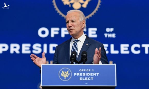 Joe Biden phát biểu tại Wilmington, bang Delaware hôm 10/11. Ảnh: AFP.