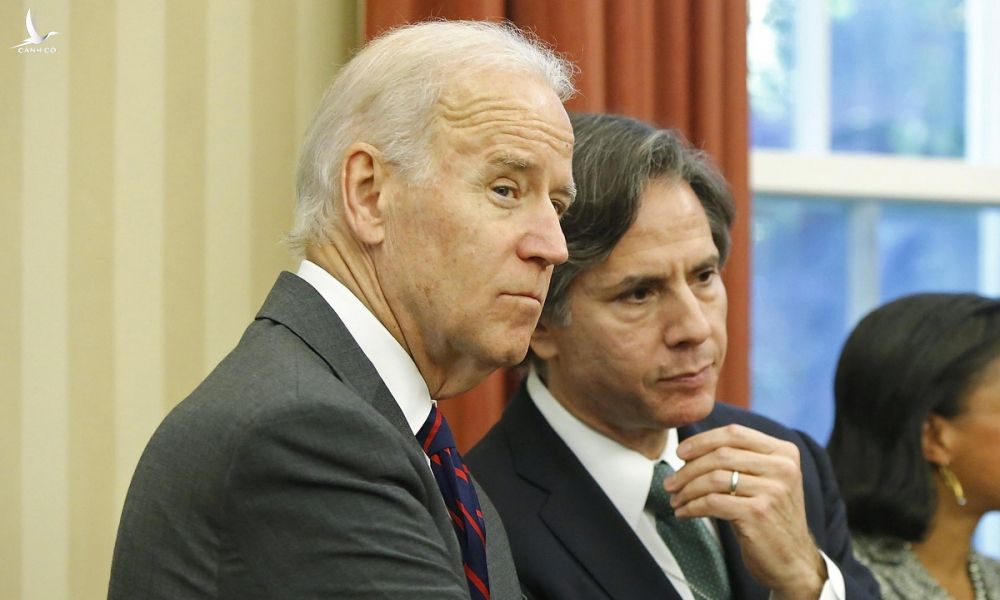 Biden và Blinken tại Nhà Trắng năm 2013. Ảnh: Reuters.