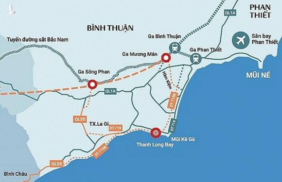 Hai tuyến đường 719 và 719B ven biển Bình Thuận sẽ kết nối mạng lưới giao thông và du lịch trong khu vực. Đồ họa: Nam Group.