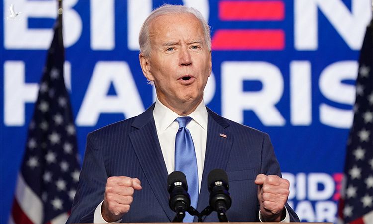 Joe Biden phát biểu tại Wilmington, Delaware, ngày 6/11. Ảnh: Reuters.