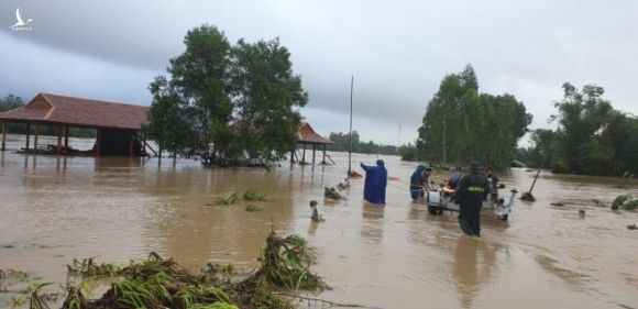 Phú Yên: Hàng nghìn ngôi nhà chìm trong biển nước sau bão số 12 - 3