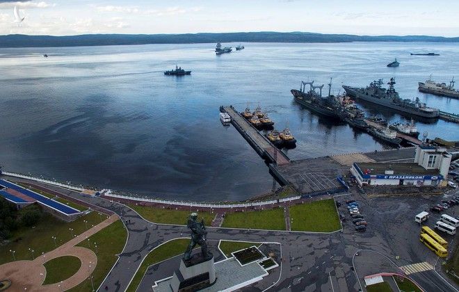 Căn cứ Severomorsk của Hạm đội phương Bắc của Nga /// Reuters