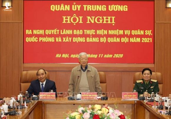 Tổng bí thư, Chủ tịch nước Nguyễn Phú Trọng chủ trì Hội nghị của Quân ủy trung ương - Ảnh 2.