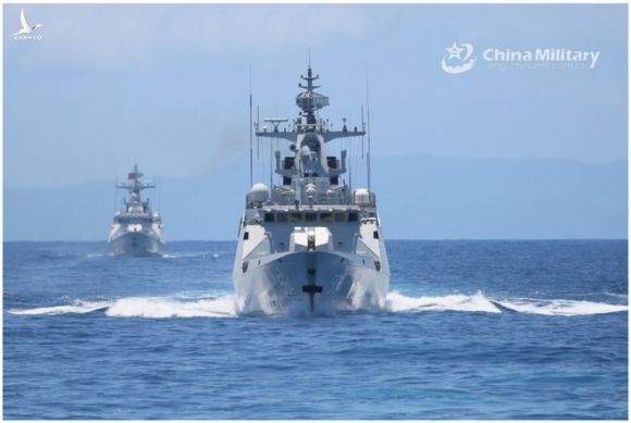 Trung Quốc tập trận gần nửa tháng ở vịnh Bắc bộ - ảnh 1