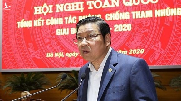 Trưởng ban Nội chính T.Ư Phan Đình Trạc, Phó trưởng ban Chỉ đạo, phát biểu tại hội nghị /// Ảnh TTXVN