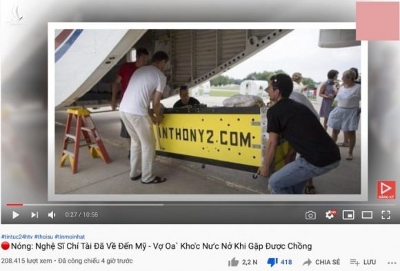 YouTuber gây phẫn nộ khi đưa tin sai chuyến bay nghệ sĩ Chí Tài về Mỹ 2